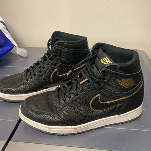 jordan 1s worn a couple times. creased